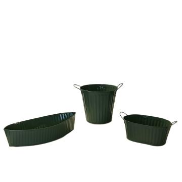 Metal flowerpots
