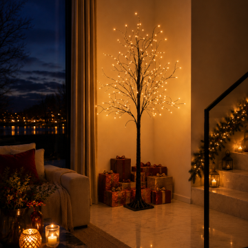 Led Tree Black/White