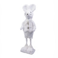 *%*60 TAN X-MAS Standing Mouse White Lar