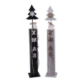%61ZLN X-MAS WOOD Tree on pillar b&w L