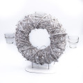 %70HZN CANDLEHOLDER Wreath stand white