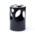%68CFB CERAMIC HOLES vase cyl. green H20