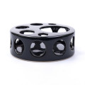 %68CFB CERAMIC HOLES bowl green D18.8