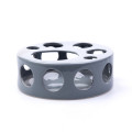 %68CFB CERAMIC HOLES bowl grey D18.8