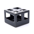 %68CFB CERAMIC HOLES pot cube green H13.