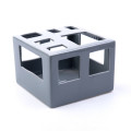 %68CFB CERAMIC HOLES pot cube grey H18