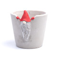 %71CBB CEMENT XMAS Pot dwarf D14.5 H15