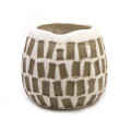 *%27SYR CERAMIC MOSAIC pot brown D14.5H1