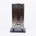 *%37CZR GLASS ART leopard rectangle H29B