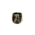 PMTA5 ANTIQUE GOLD/BLACK FlowerpotD16H14