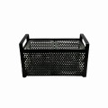 85SQK ZINC basket black 2 glasses L26