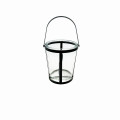 85SQK ZINC candle holder 1 h. black H21