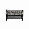 85SQK ZINC 4 glasses in black holder