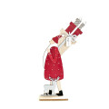 83XDL WOOD x-mas santa presents/deer H47
