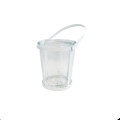 85SQK ZINC candle holder 1 h. white H21