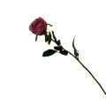 38HRN  SILK FLOWER single rose pink H68