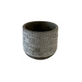 39CHK CEMENT pot abstract grey H13