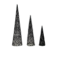 83HCK ROPE lights cone black set/3