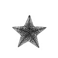 83HCK ROPE lights star black 40cm