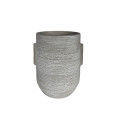 92CHK CEMENT vase 2 handles H21.5