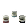 93QYK GLASS vase rope 3 colors ass. H12