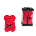 39NNE ROSE bear with pvc box red H25