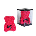 39NNE ROSE bear with pvc box red H40