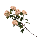 38HRN  SILK FLOWER snowball l. pink H84