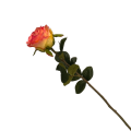 40HRE SILK FLOWER single rose yellow H68