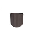 25LCE CERAMIC pot stripes brown M