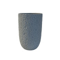 31SFE CEMENT vase circles pattern wh. L