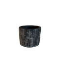 32CHE CEMENT pot feathers H11.5