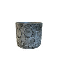 32CHE CEMENT pot striped circles H14