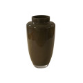 30BME GLASS vase olive green D10,5