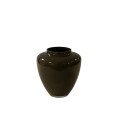 30BME GLASS vase olive green S. D11 H19