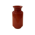 30BME GLASS vase aubergine neck H35,5