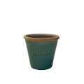 37SDE CERAMIC pot botanique blue H12