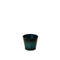 38SHE METAL ribbed pot glossyblue D10 H9