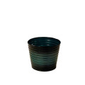 38SHE METAL ribbed pot glossyblue D18H15