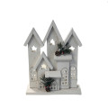 41HCE WOOD 4houses star white H31 LED
