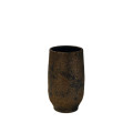 PSVE1 BLACK/GOLD vase D15 H27