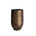 PSVE1 BLACK/GOLD vase D19 H30