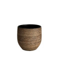 PSVE1 BROWN/PINKISH(4) flowerpot D24 H22