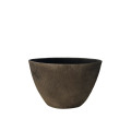 PMTE1 RUSTIQUE BROWN oval bowl 28x15x19