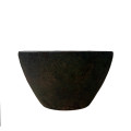 PMTE1 RUSTIQUE GREEN oval bowl 38x28x19