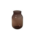 62DPE GLASS vase purple D18 H28