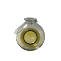 62DPE GLASS vase with bulb inside H26