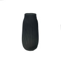62DPE GLASS vase gray D14 H30.5