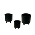 34SNN METAL pot black set/3