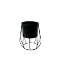 34SNN METAL pot black round lines D12